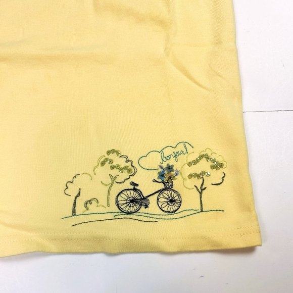 NWT Gymboree Girl Flounced Denim Skirt & Ruffle Neck Tank Size 8 - Picture 7 of 8